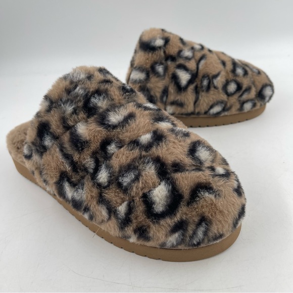 NEW! Koolaburra by UGG Women’s Starleen Abstract Leopard Fluff Slippers - Size 9 - Picture 2 of 11